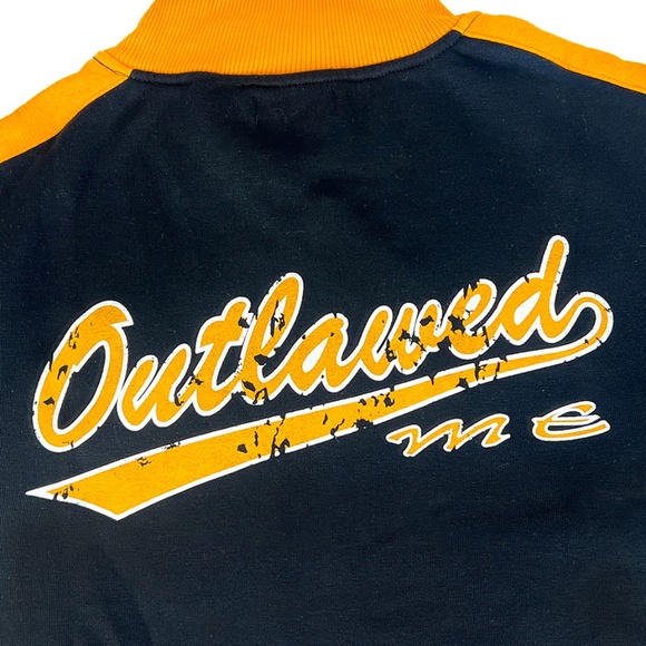 Black & Yellow Vintage ME Zippered Sweatshirt from Japan - Picture 5 of 6